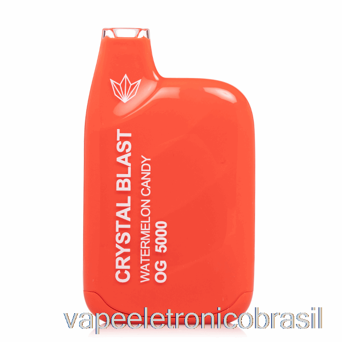 Vape Recarregável Crystal Blast Og5000 Doce De Melancia Descartável